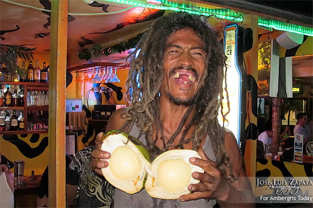 Just Hanging Around on Ambergris Caye 1 http://www.ambergristoday.com/content/stories/2012/january/06/amazing-coconut-leo