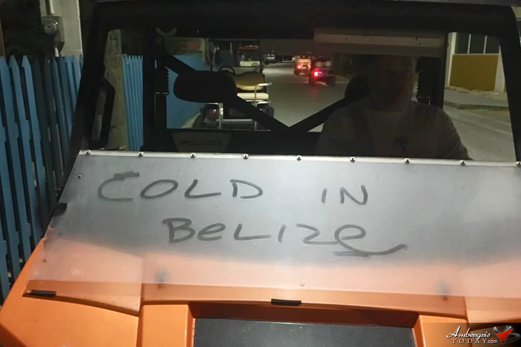 Cold in Belize Pic of the Week