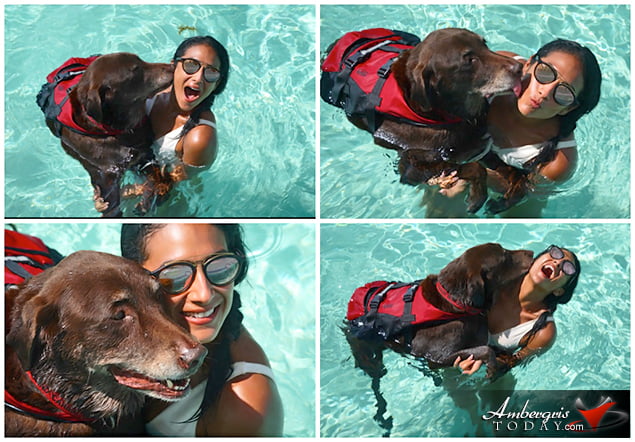 Dooley Bear and the Beauty Queen at Hol Chan Marine Reserve, Michelle Nunez