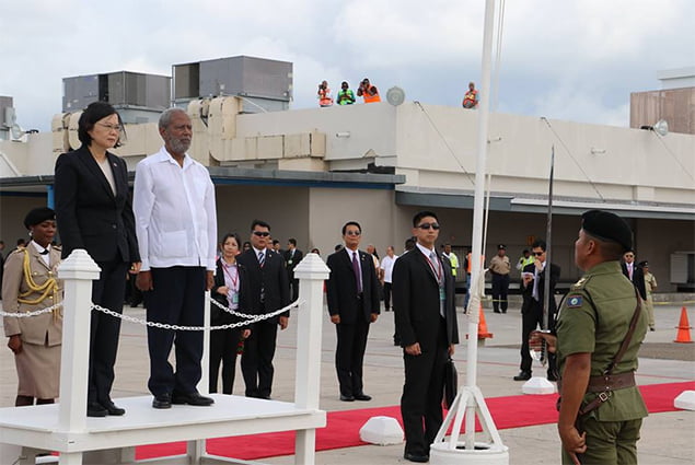 President of Taiwan Visits Belize
