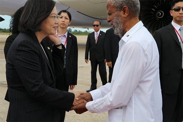 President of Taiwan Visits Belize