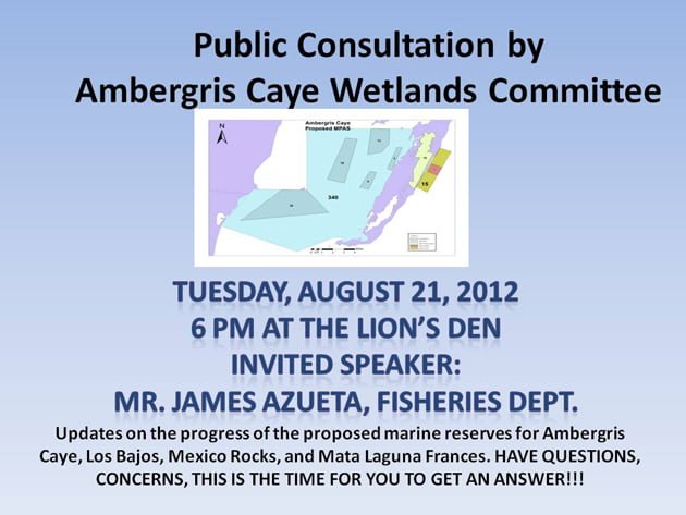 Public Consultation by Ambergris Caye Wetland Committee