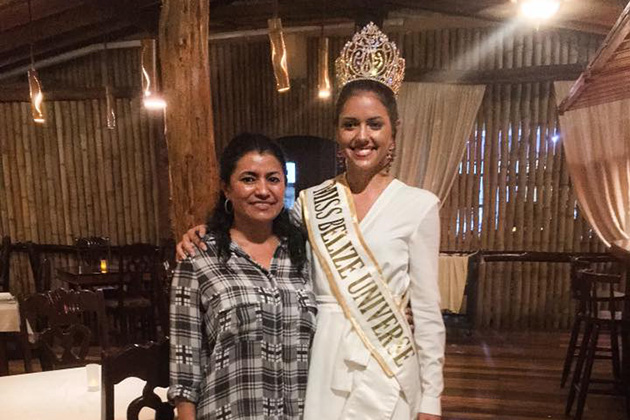 Miss Belize Universe visits La Isla Bonita