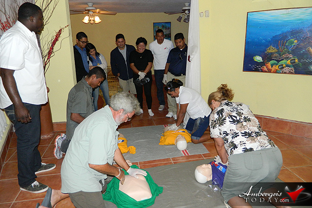 San Pedro Belize Red Cross Host Successful First AID/CPR Training and Blood Drive 