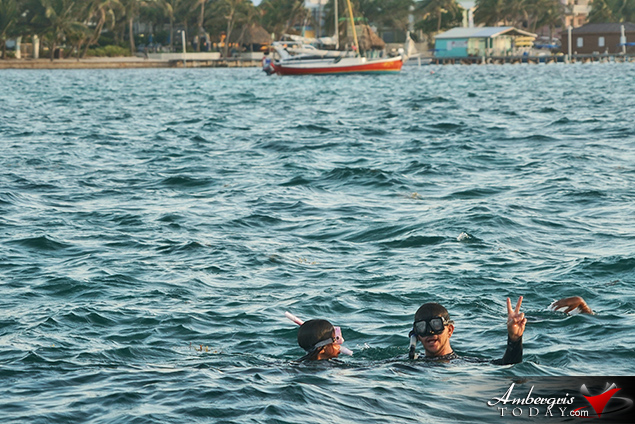 Early Morning Reef Swim Kicks off Reef Week on Ambergris Caye