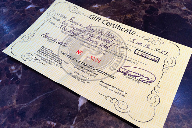 $1,500 Donated to Hope Heaven, San Pedro's First Childrens Home 