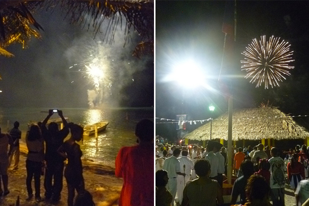 Roni Weiss pics of San Pedro Fireworks, Belize Independence Day