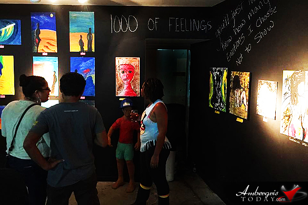 Young Belizean Artist Holds First Solo Exhibit in the City