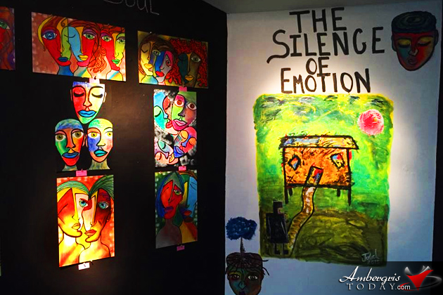 Young Belizean Artist Holds First Solo Exhibit in the City