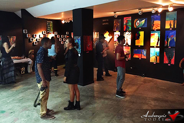Young Belizean Artist Holds First Solo Exhibit in the City