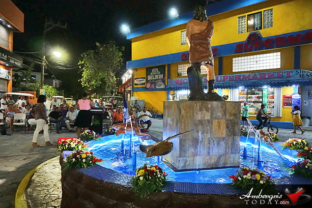 Fountain Commemorates Belize Reef