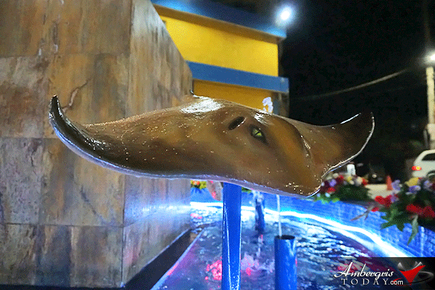 Fountain Commemorates Belize Reef