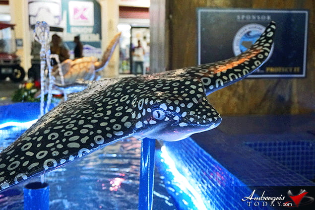 Fountain Commemorates Belize Reef
