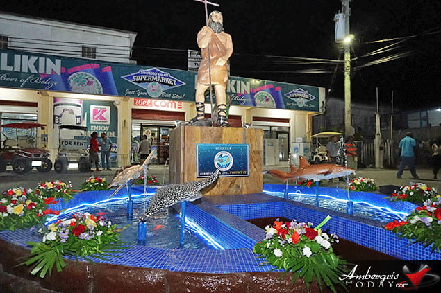 Fountain Commemorates Belize Reef