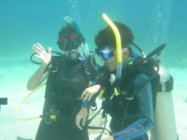 Rowan Garel - Visually Impaired Teen Dives Belize Blue Hole Rowan Garel - Visually Impaired Teen Dives Belize Blue Hole