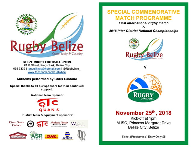First Belize National Rugby Team