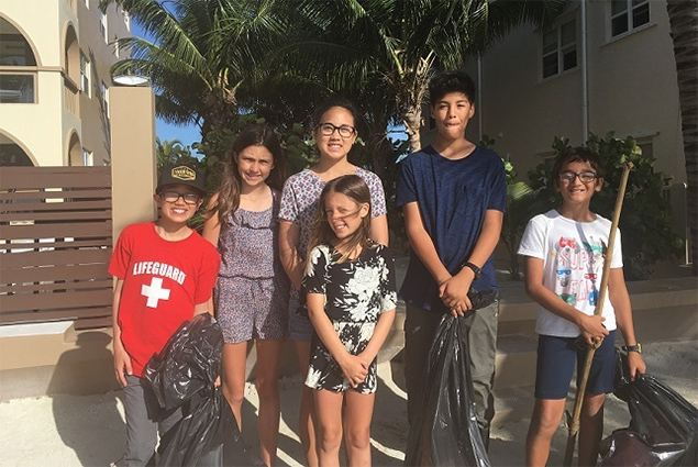 South Ambergris Caye Neighborhood Watch Clean Up