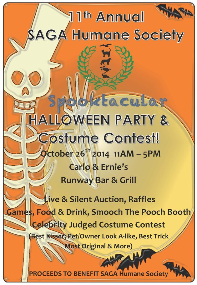 Saga Humane Society Announced Halloween Party