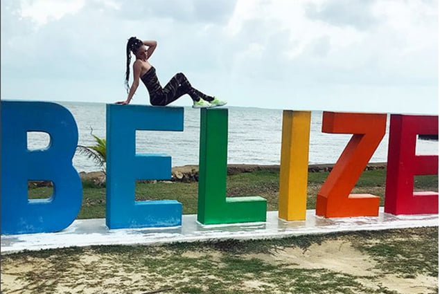 Samantha J Enjoying San Pedro, Belize