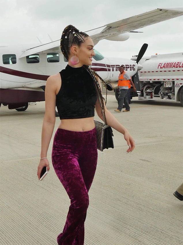 Samantha J Enjoying San Pedro, Belize