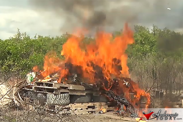 San Pedro Police Destroys over 100Kilos of Drugs 4 San Pedro Police Destroys over 100Kilos of Drugs