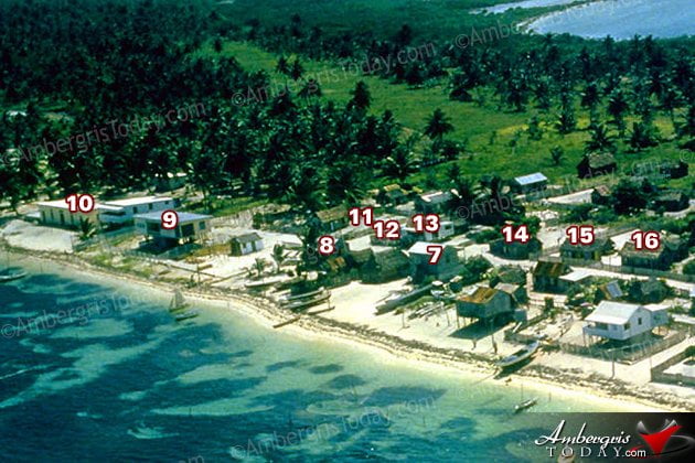 San Pedro Village, Ambergris Caye, Belize in the 1950's