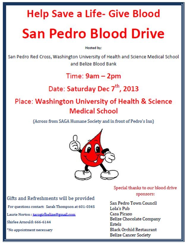 Help Save A Life – Give Blood - San Pedro Blood Drive Help Save A Life – Give Blood - San Pedro Blood Drive