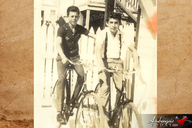 Manuel Heredia Jr and Rafael Angel Nuñez in Belize City attending High School The Development of the San Pedro High School