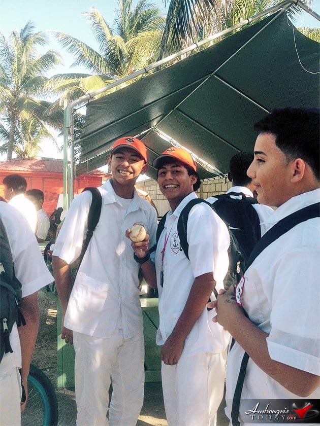 San Pedro High Schools Receives Sports Equipment Donation San Pedro High Schools Receives Sports Equipment Donation