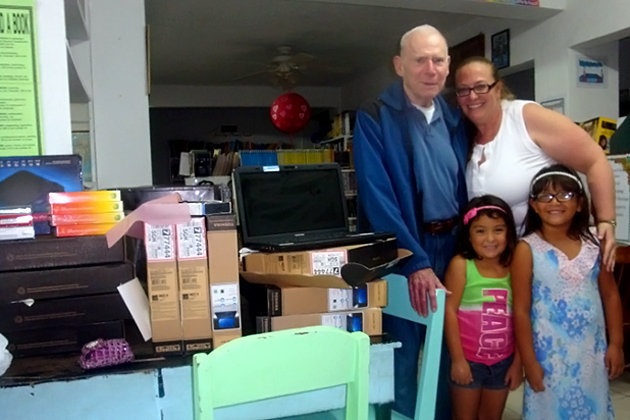 San Pedro Library Donation