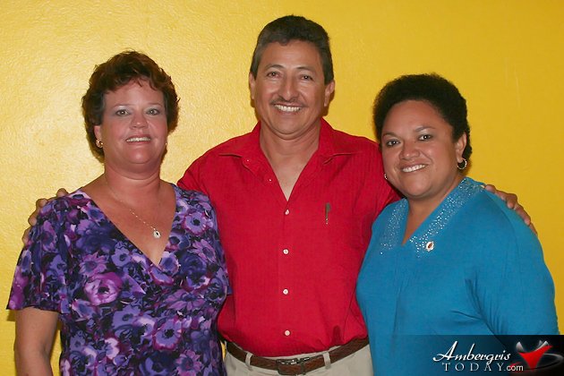 Melanie Paz (Independent Mayoral Candidate), Daniel Guerrero (United Democratic Party), Conchita Flota (People's United Party)