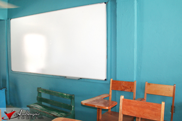 New Whiteboards at San Pedro RC School - Adpot-a-whiteboard Campaign.