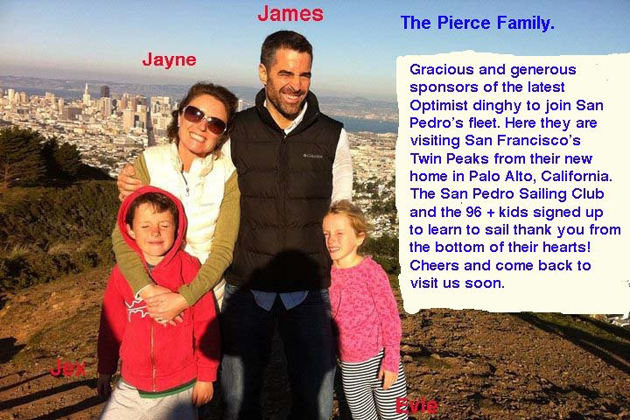Pierce Family donates to San Pedro Sailing Club
