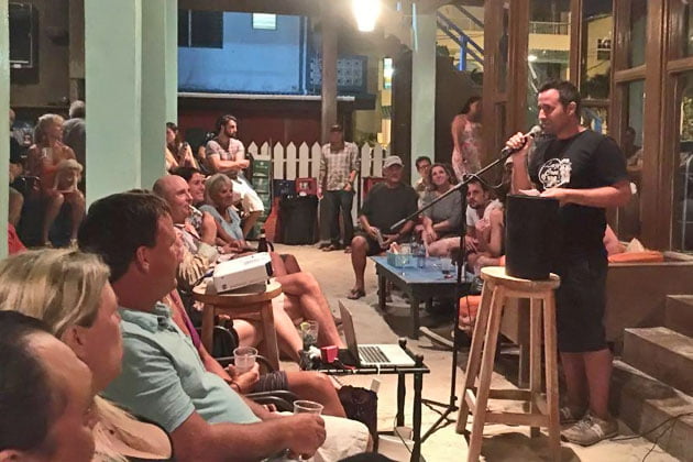 Comedy Night at Sandbar Raises over $5K for Island Charities