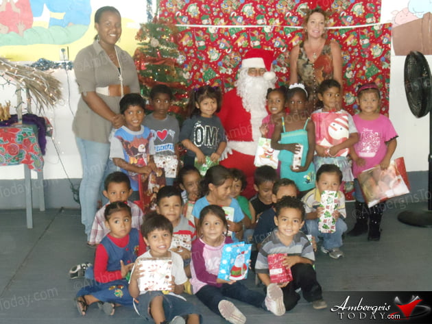 Friends of Holy Cross Spread Christmas Joy Santa arrives at Holy Cross