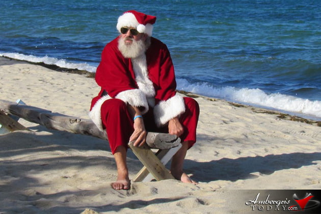 Santa in Belize