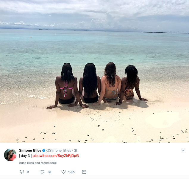 Celebrity Spotting; Can You Guess Who is Back in Belize? 3 Celebrity Spotting; Can You Guess Who is Back in Belize? Simone Biles
