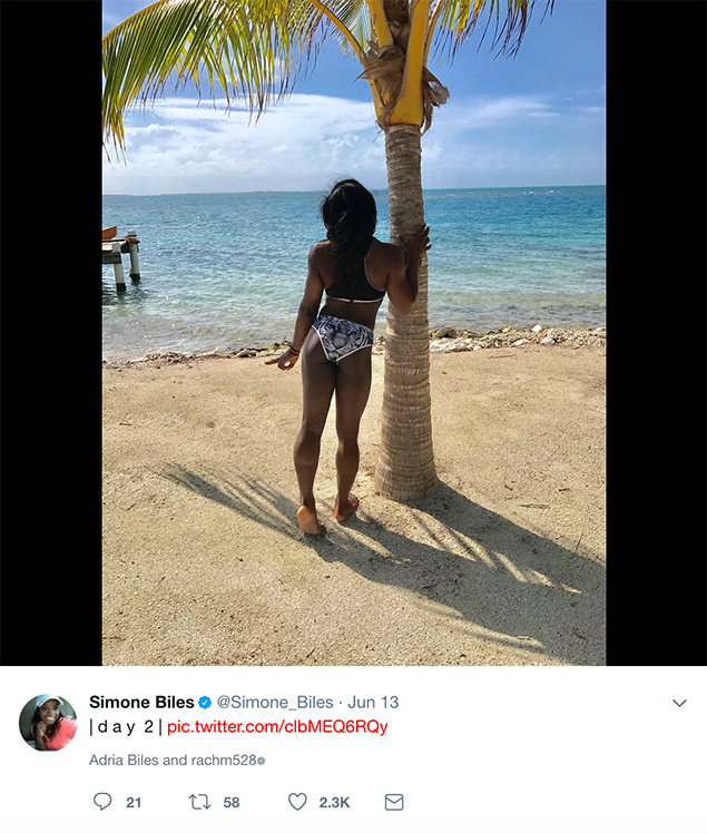 Celebrity Spotting; Can You Guess Who is Back in Belize? 4 Celebrity Spotting; Can You Guess Who is Back in Belize? Simone Biles