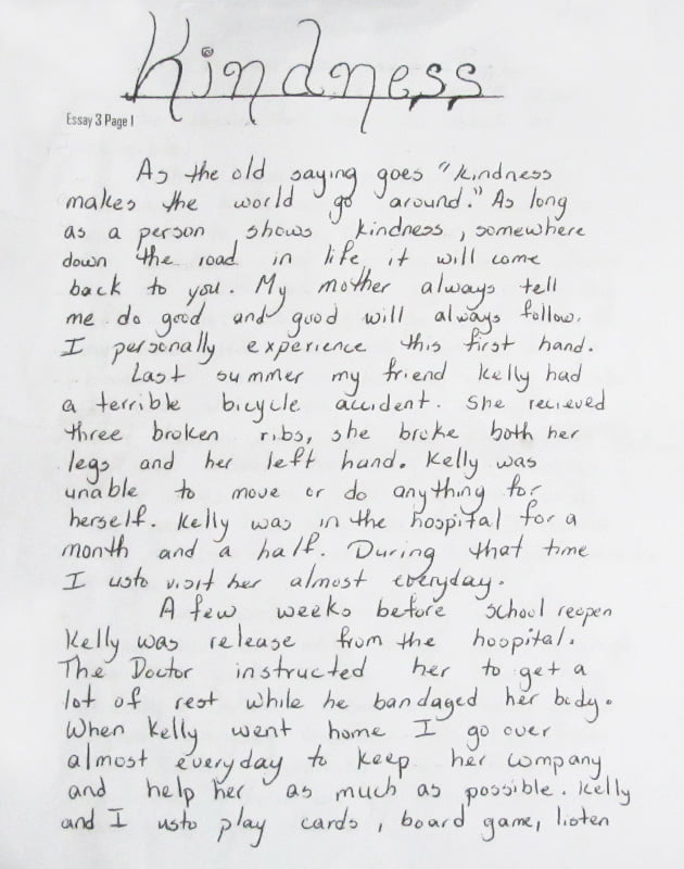 A kid’s kindness 1 A Kid's Kindness