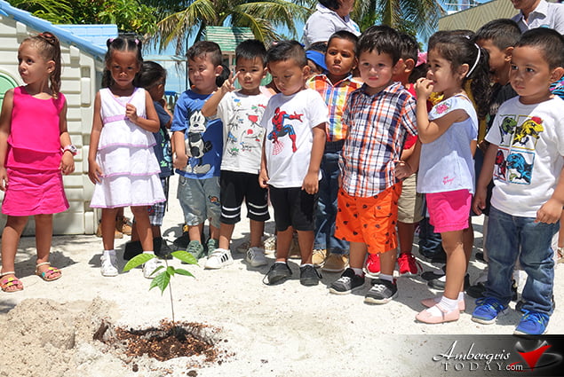 SPTC Plants Mahogany Trees at Schools