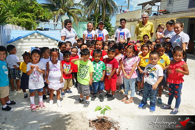 SPTC Plants Mahogany Trees at Schools