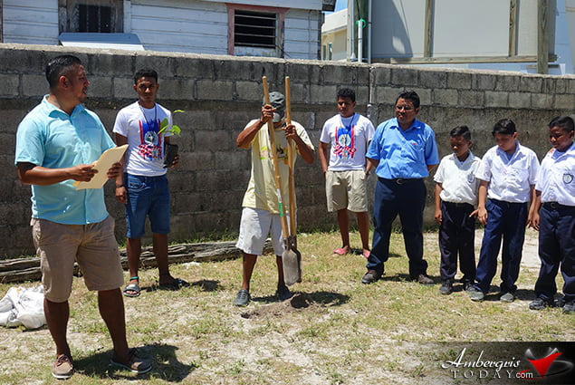 SPTC Plants Mahogany Trees at Schools