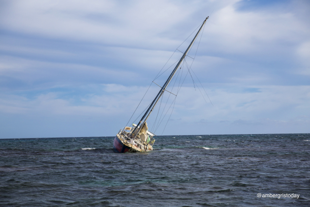 Stranded Vessel Poses Threat to Reef off Caye Caulker