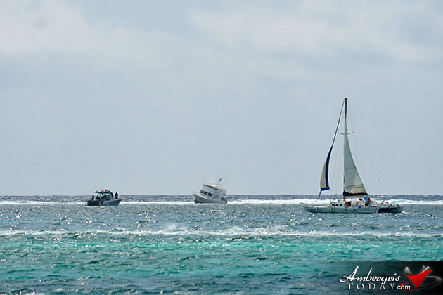 Thirty-nine Foot Vessel Runs Into Reef Outside Ambergris Caye