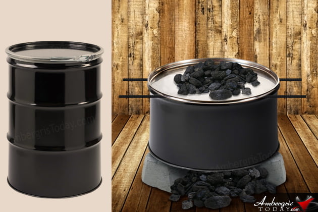 Villagers Cooking on Homemade Drum Ovens Villagers Cooking on Homemade Drum Ovens