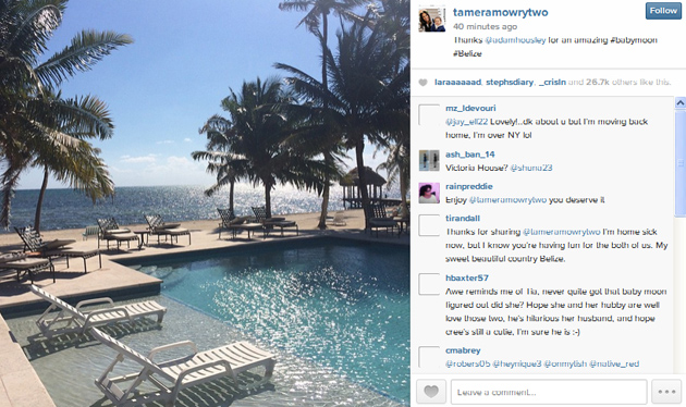 Tamera Mowry Vacations in San Pedro, takes a pic at her Belize resort TV Show Host/Actor Tamera Mowry Vacations in San Pedro