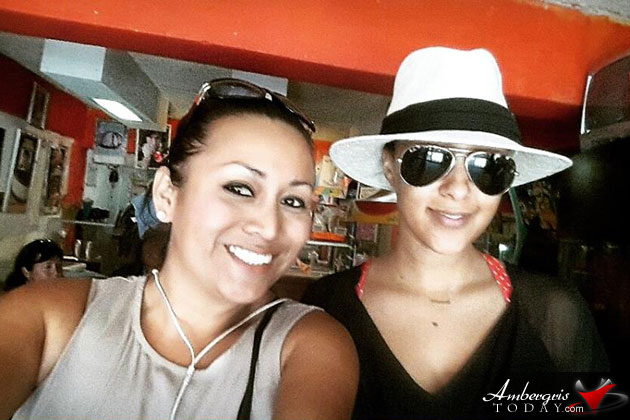 fan takes a selfie with Tamera Mowry inside Manelly's Ice Cream Shop TV Show Host/Actor Tamera Mowry Vacations in San Pedro