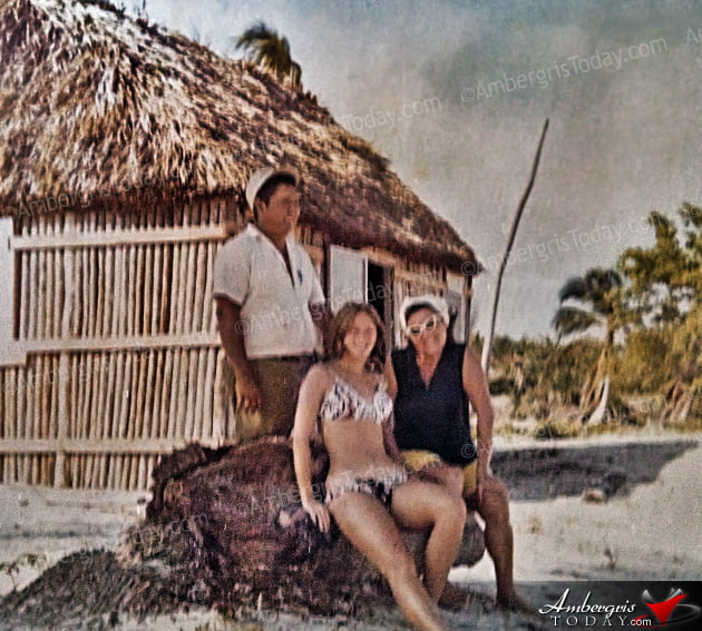 Holly and Terri Hamman with Cruz Nuñez in the fishing village of San Pedro, Ambergris Caye, Belize First Retired Couple in San Pedro