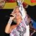 Marisela performing at the International Costa Maya Festival