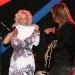 Marisela laughs at the tighty whities a fan threw on stage
